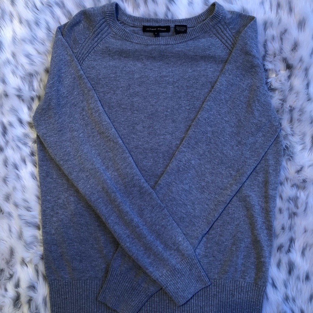 A Jeanne Pierre Gray Sweater